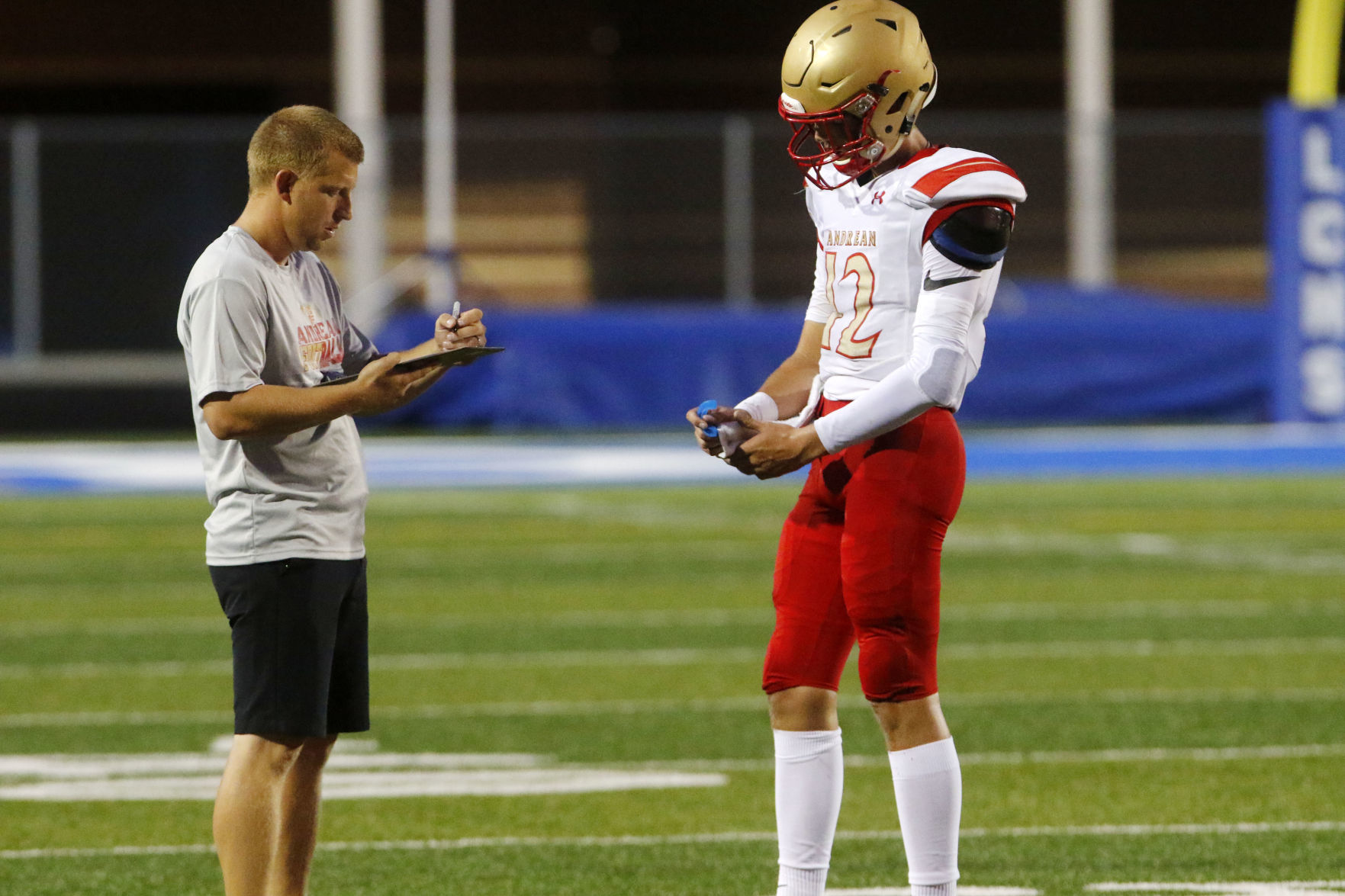 Andrean at Lake Central football scrimmage